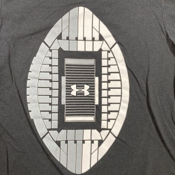 Under Armour Heat Gear T-Shirt  (Youth size M) • Loose Cotton • Black • EUC - Picture 2 of 4